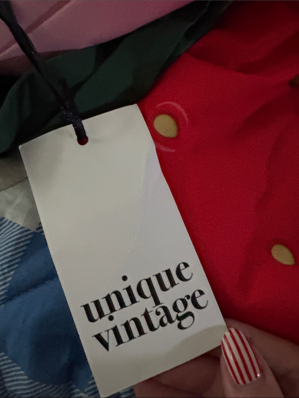 Unique Vintage Ombré Strawberry Green Waist Tie - Picture 5 of 5